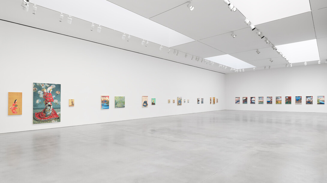 Takashi Murakami, Japonisme→ Cognitive revolution learning from Hiroshige, exhibition view. Courtesy of Gagosian Gallery