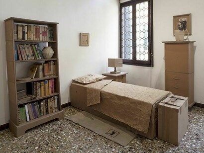 WAMI (Yaseen Wami, Hashim Taeeh), Untitled, 2013, cardboard and mixed media, dimensions variable. Photo: Francesco Allegretto, courtesy of the artist and RUYA Foundation