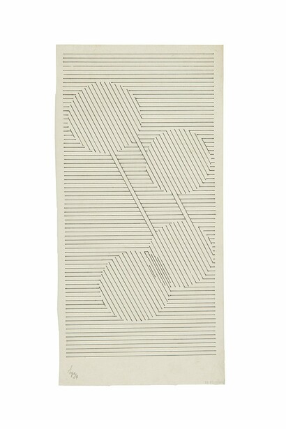 Lygia Pape,
Desenho (Drawing),
1959,
Ink on Japanese paper
© Projeto Lygia Pape. Courtesy White Cube