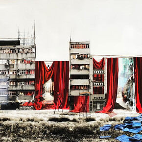 Daphné Mandel "Back Alleys Backstage" [Hong Kong, 2018]. Courtesy of Blue Lotus Gallery