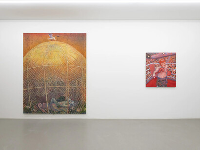 Andriu Deplazes, Nasse augen (Wet eyes), exhibition view. Courtesy of Galerie Peter Kilchmann