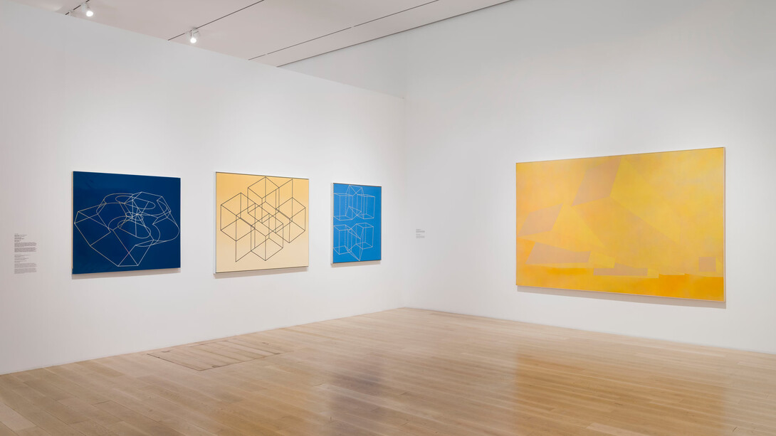 Miriam Schapiro, 1967–1972, exhibition view. Courtesy of the Institute of Contemporary Art