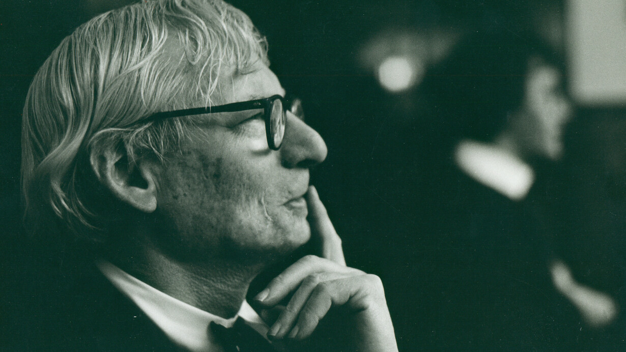 Louis Kahn, ca. 1972, Robert C. Lautman Photography Collection, National Building Museum