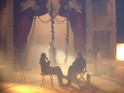 The set of the film "Juliet of the Spirits" by Federico Fellini