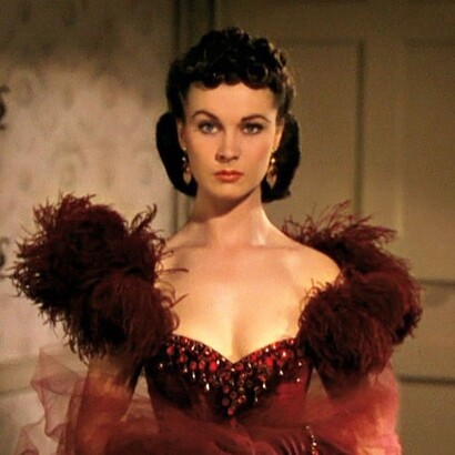 Rossella O'Hara interpretata da Vivien Leigh nel film "Via col vento" (1939)