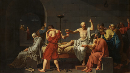 «La muerte de Sócrates» (1787), Jacques-Louis David