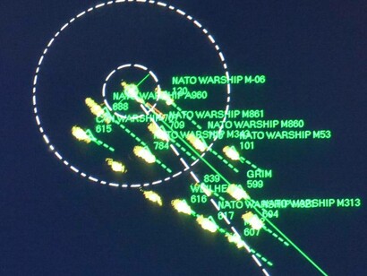 Display radar navale