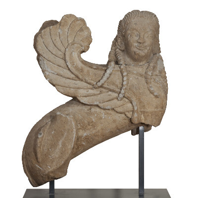 Sphinx, 3rd quarter of the 6th century, B.C.Etruscannenfro-TuffH 100 cm; B 85 cm
