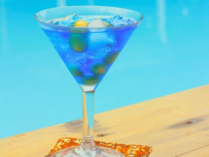Poolside cocktail on a sunny day