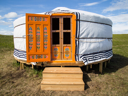 Mongolian Yurt on Traustholtshólmi. Photo by Lilja Jons