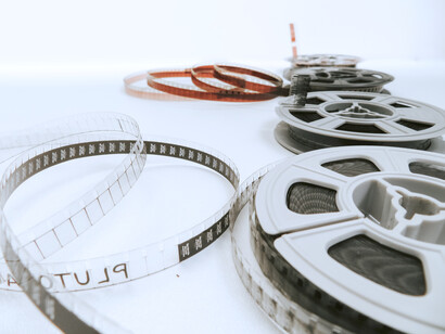 Saqué de mi billetera un trozo de film de 35 milímetros