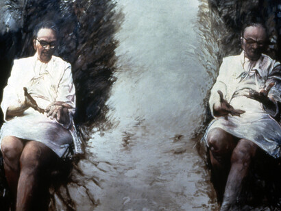 May Stevens, Fore River, 1983. (c) May Stevens; Courtesy of the artist and Ryan Lee, New York