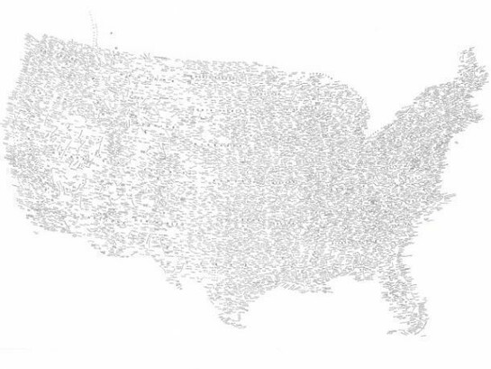 Kim Rugg, American, 2013, ink on paper, 41.93 x 28.74 inches