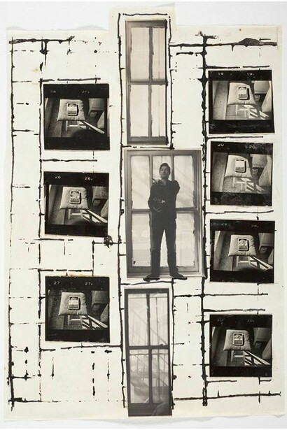 William S. Burroughs and Brion Gysin, Untitled, 1965, Silver gelatin prints and ink on paper, 25.4 x17.15 cm, © Estate of William S. Burroughs, Courtesy of the Los Angeles County Museum of Art