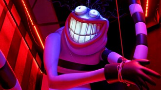 Escultura en la muestra inmersiva "Tim Burton's Labyrinth", 2024