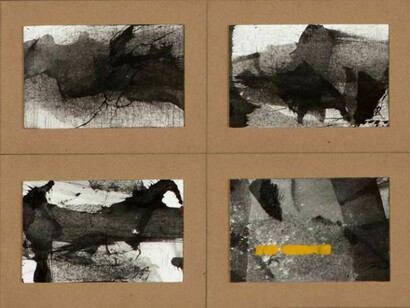 Enrique Brinkmann, Reportaje señalizado, 2013, chinese ink and acrylic on white board, 99 x 148,5 cm