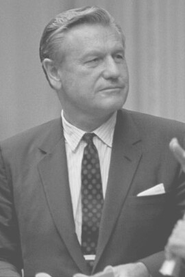 Nelson Rockefeller, former Vice President of the United States and Governor of New York, 1968