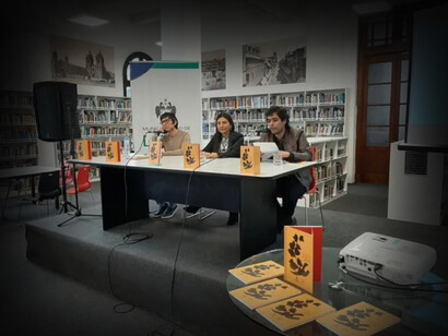 Presentación del libro 'Siembra de espirales' (2019) de la poeta peruana Navale Quiroz Cano