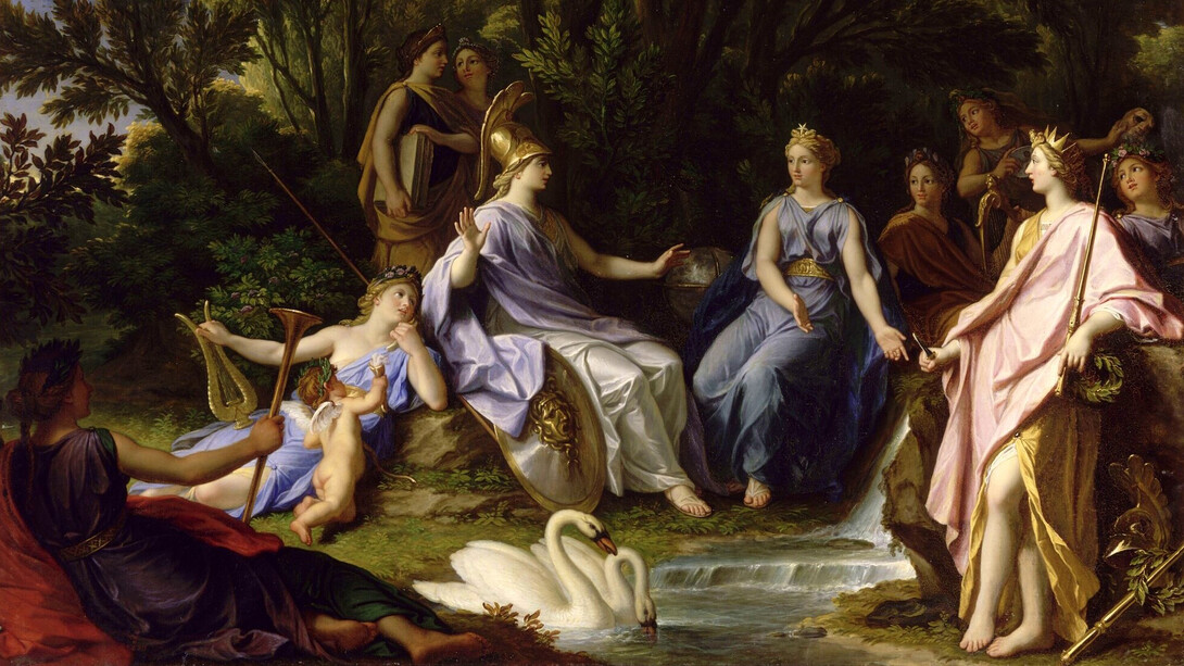 Joos de Momper, La visita de Atenea a las musas