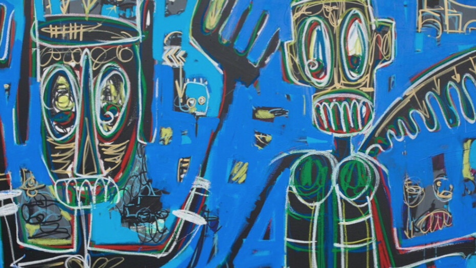 Aboudia. Courtesy of Jack Bell Gallery