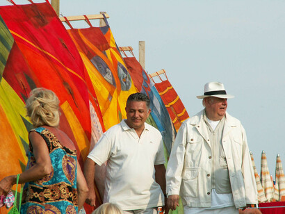 Dario Fo e le Tende al mare a Cesenatico