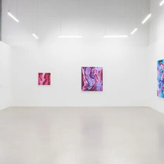 Karine Fréchette, Au jardin des miroirs tordus, vue d'exposition. Avec l'aimable autorisation de la Blouin Division 