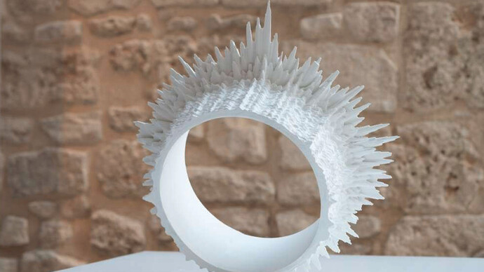 Giuliana Storino, Cicàdidi, la cadenza della vita, 2021- stampa 3D, Museo Archeologico di Santa Scolastica. ph Luca Desiderato