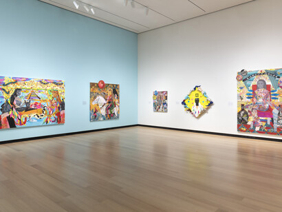 Jamea Richmond Edwards, Another world and yet the same, exhibition view. Courtesy of the Wellin Museum of Art. Photo by John Bentham 