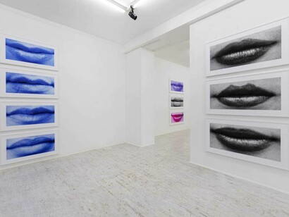 Sam Samore, Schizophrenic beauty (Continued), exhibition view. Courtesy of Thomas Brambilla
