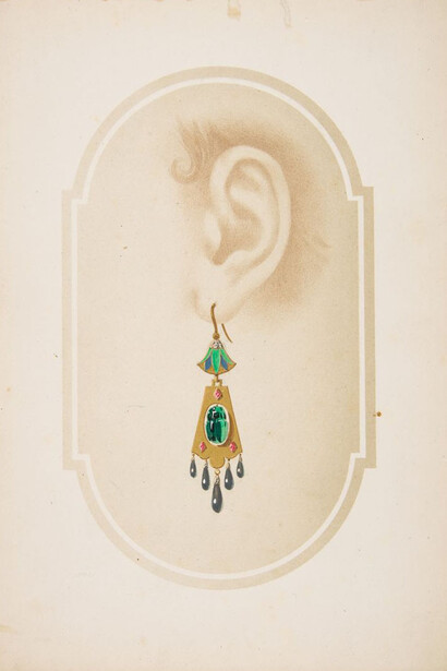 Artist:Anonymous, French, 19th century
Date:19th century
Medium:Ink and watercolor on cardboard
Dimensions:sheet: 9 3/16 x 6 1/4 in. (23.4 x 15.8 cm)
Classifications:Drawings, Ornament & Architecture
Credit Line:The Elisha Whittelsey Collection, The Elisha Whittelsey Fund, 1959