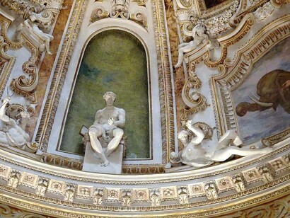 Particolare dell'interno di La Rotonda, di Andrea Palladio, Vicenza, Italia