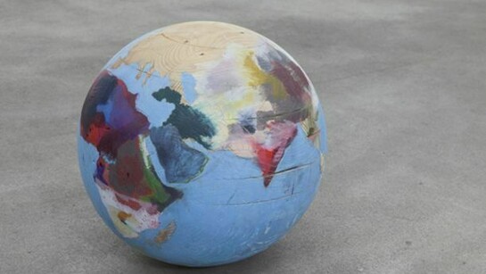 Ralph Schuster, Untitled, 2010-2013, Coloured pencil, shellac and stain on wood, Diameter: 42 cm, Diameter: 16 1/2 inches, Copyright Ralph Schuster, Courtesy Sprüth Magers Berlin London