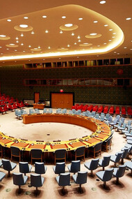 The Security Council Chamber in New York stands as a stark reminder of the global power dynamics that shape international conflict and cooperation, dominated by the United States, China, and Russia