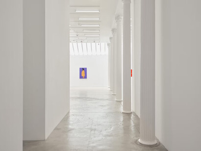 Seung Ah Paik, Suspended landscapes, exhibition view. Courtesy of Bortolami