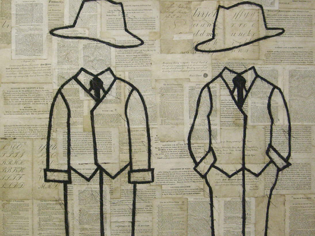 Louise Laplante, The Art of Penmanship and the Conclusion of Wills 2015 29 x 36 inches, 2015