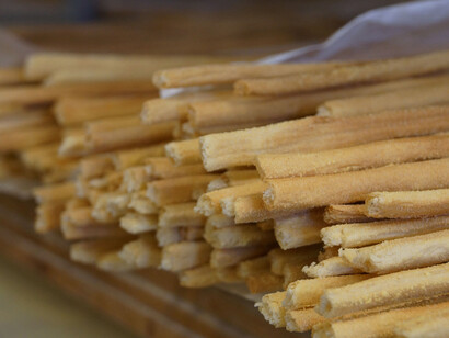 Grissini ready to be eaten