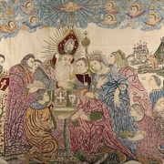 Kalfayan Collection, Holy Altar curtain (detail), printed cotton,19thc, Photographer Thanos Kartsoglou
