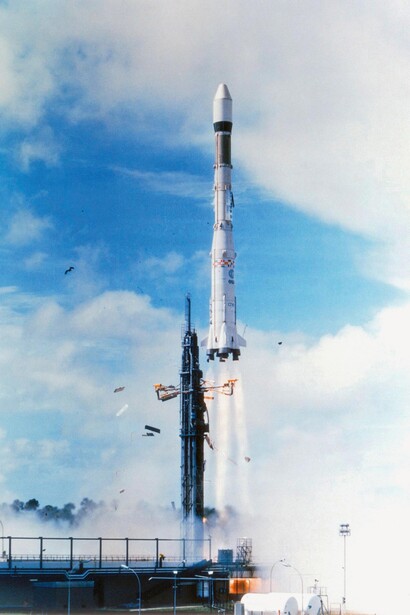 Ariane 3 rocket, 1983. Courtesy of La Boverie