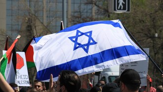 Israel and Palestine protests meets in Winnipeg, Canada 