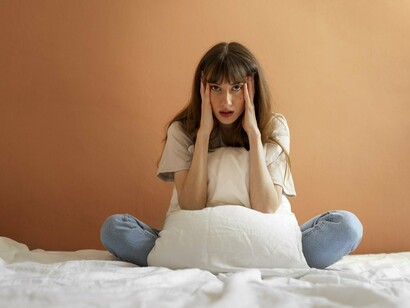 A lady undergoing visible emotional strain, symbolising the burden carried by those crippled with fear