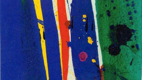 Sam Francis, Untitled, 1959, Gouache on paper, 3 1/8 x 3 3/4 inches
