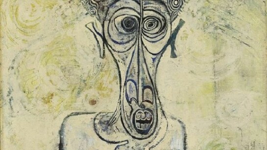 Ibrahim El-Salahi Self-Portrait of Suffering 1961, © Courtesy Ibrahim El-Salahi