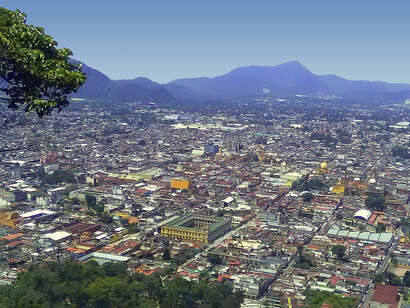Vista panorámica de la ciudad de Orizaba, Veracruz, México, desde el Cerro del Borrego