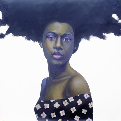 Oluwole Omofemi, ‘Root II’, Oil and acrylic on canvas, 121 x 121 cm, 2019. Courtesy Signature African Art