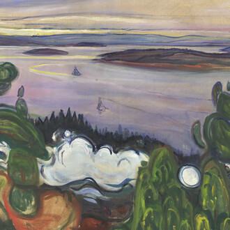 Edvard Munch, Train smoke, 1900. Avec les remerciements de la Fondation Beyeler