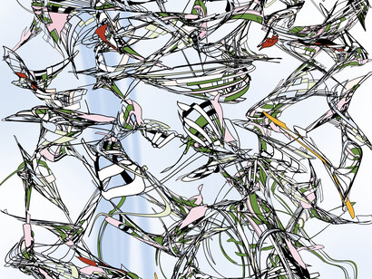 Henry Mandell, Satoshi's garden 035 (detail), 2024. Courtesy of Anita Rogers Gallery