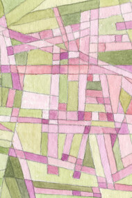 Heather in flower, watercolour, 12 x 8 cm, Mark Weighton, 2025