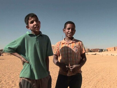 Dos niños saharauis en los campamentos de Tinduf