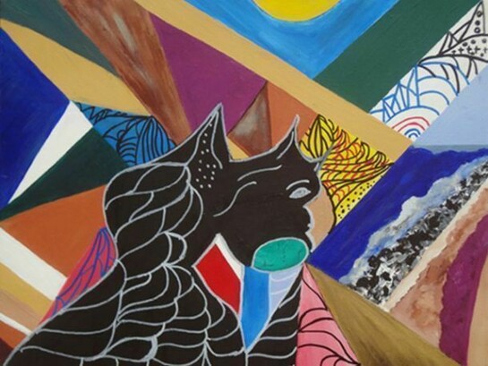 Lillie Simpson, Epiphany, Acrylic & Oil on Canvas, 20" x 16" x 1.5"