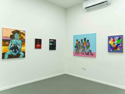 Various artists, Blue season, exhibiiton view. Courtesy of GR Gallery
